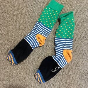 Colorful Striped and Dotted Socks Mens